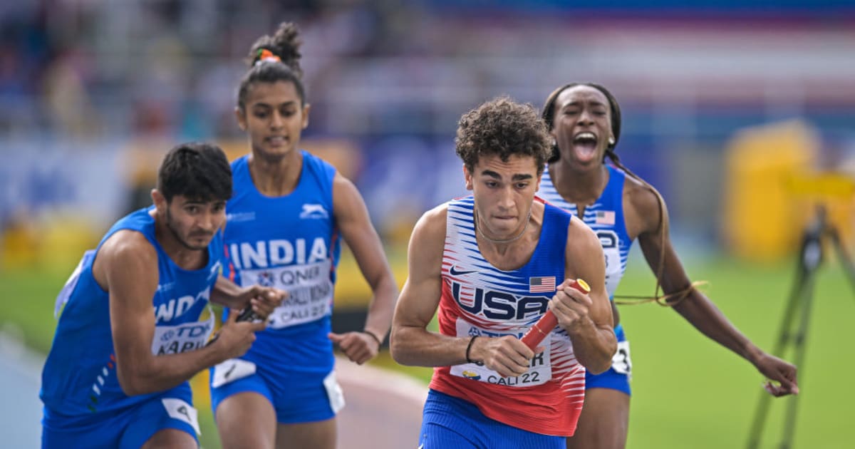 World Athletics U20 Championships 2022 India’s mixed 4x400m relay team