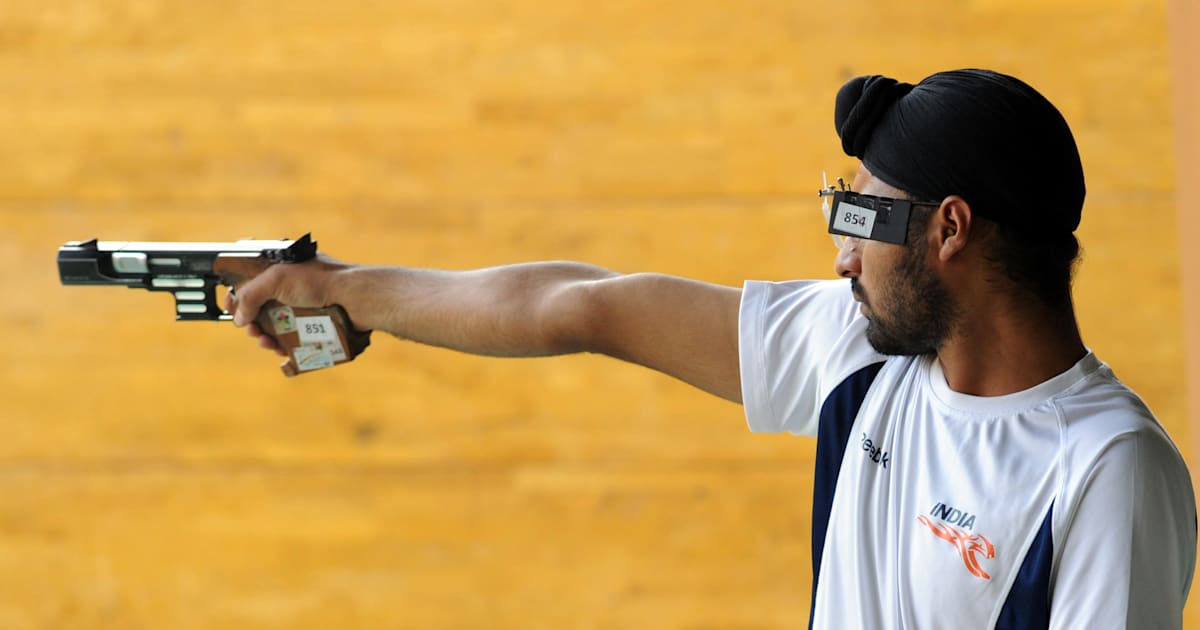 Services marksmen bag topthree spots in 25m rapid fire pistol T1