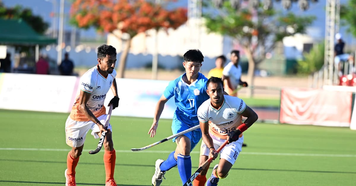 Men's Junior Asia Cup 2023 hockey India beat Chinese Taipei 180