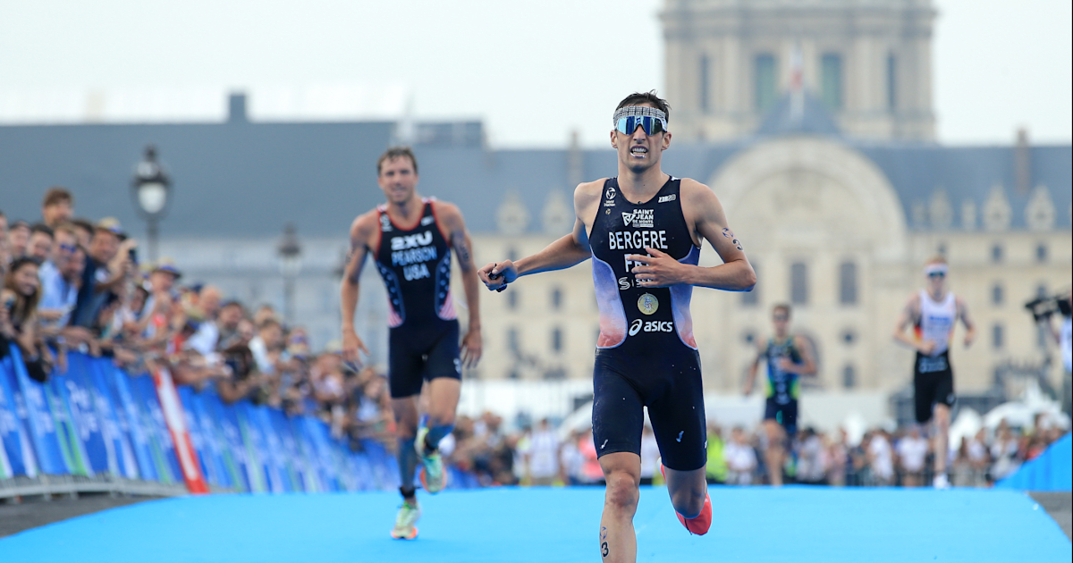 Épreuve test de triathlon de Paris 2024 Hommes Yee vainqueur