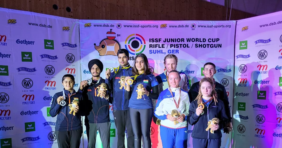 ISSF Junior World Cup 2022 Suhl India win three more medals, tally