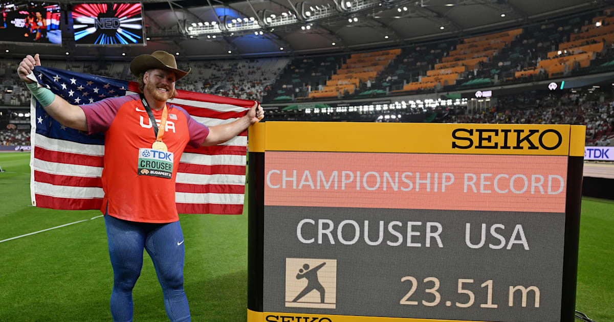 World Athletics Championships 2023: Ryan Crouser Wins Men's Shot Put ...