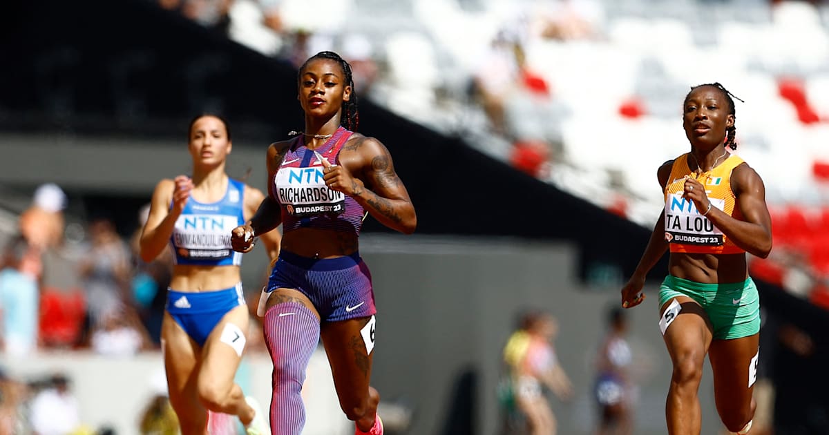 World Athletics Championships 2023: Sha'Carri Richardson Saunters ...