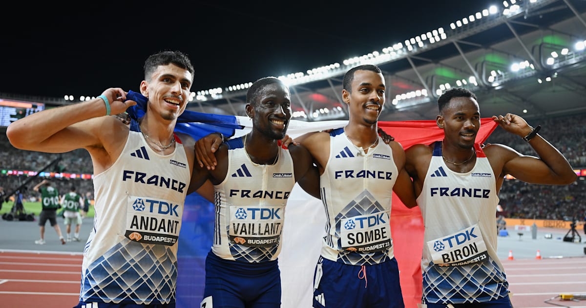 World Championships in Athletics 2023 – 4x400m relay: The French win silver after the effort: “We did it!  »