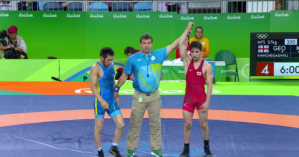 Vladimer KHINCHEGASHVILI (GEO) df. Nurislam SANAYEV (KAZ), 43