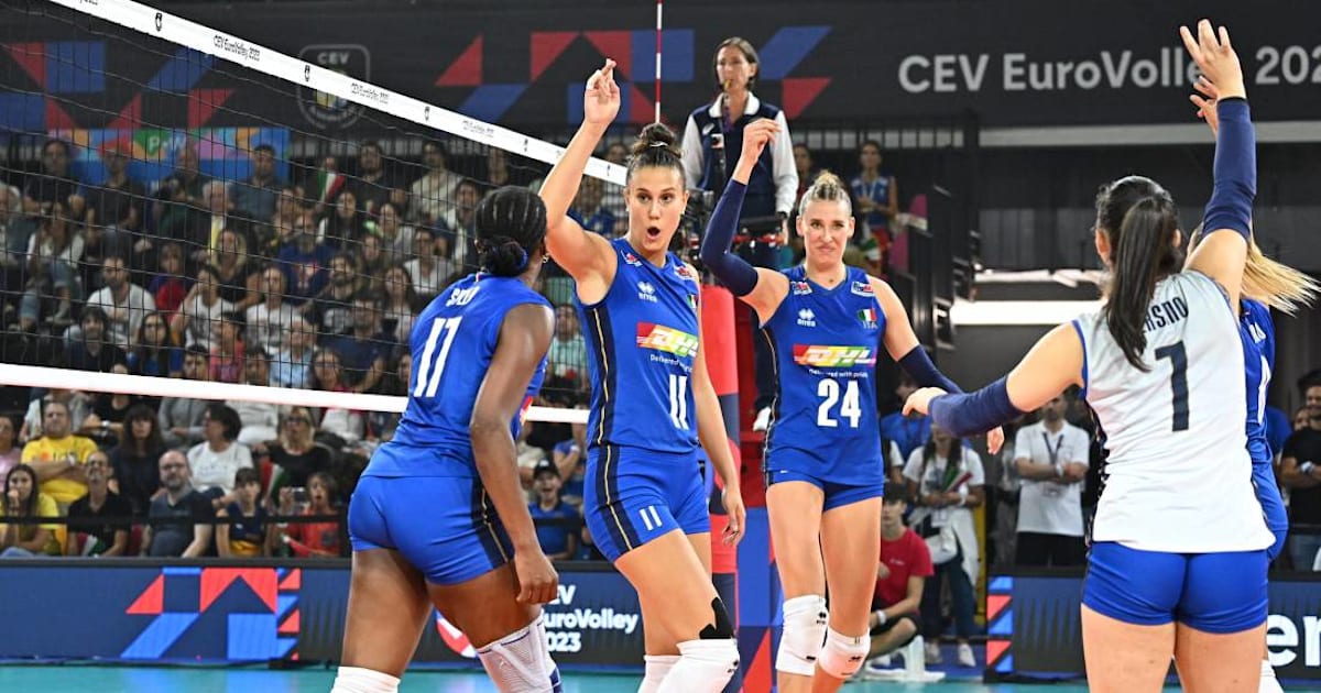 Italia en las semifinales del Campeonato de Europa de voleibol femenino 2023