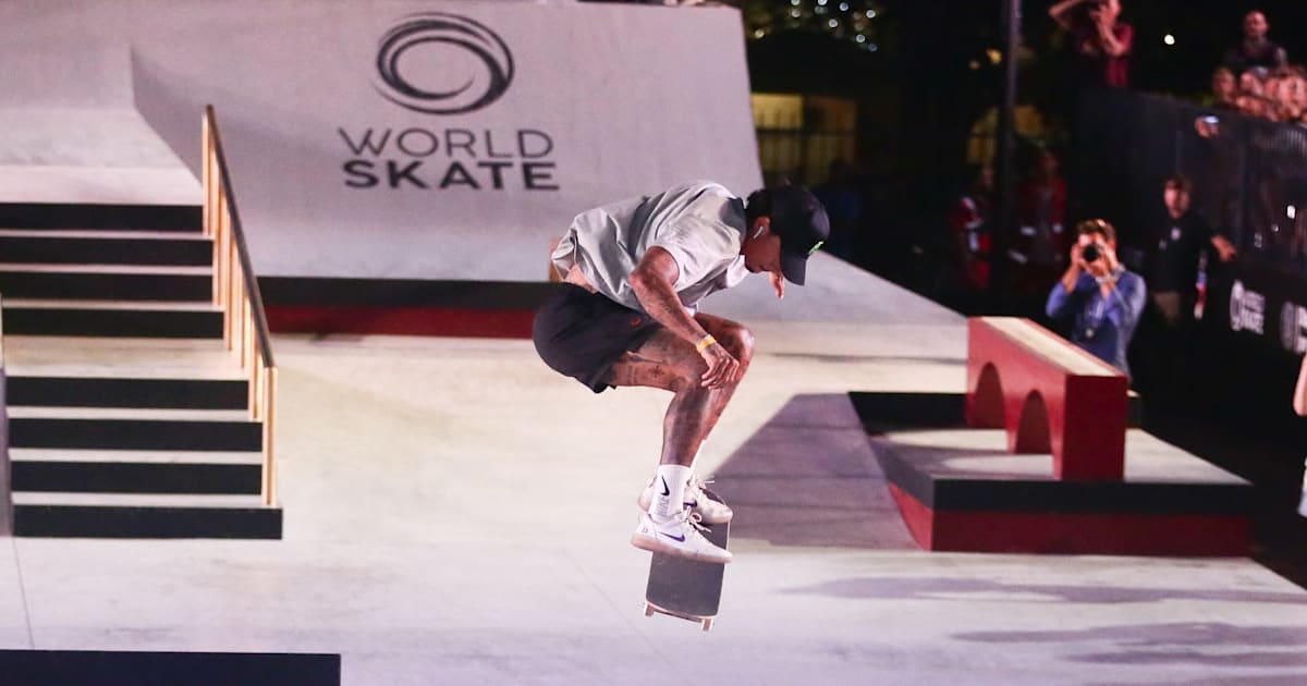 Nyjah Huston edged out Aurelien Giraud to win World Street Skateboarding Rome with Olympic champ