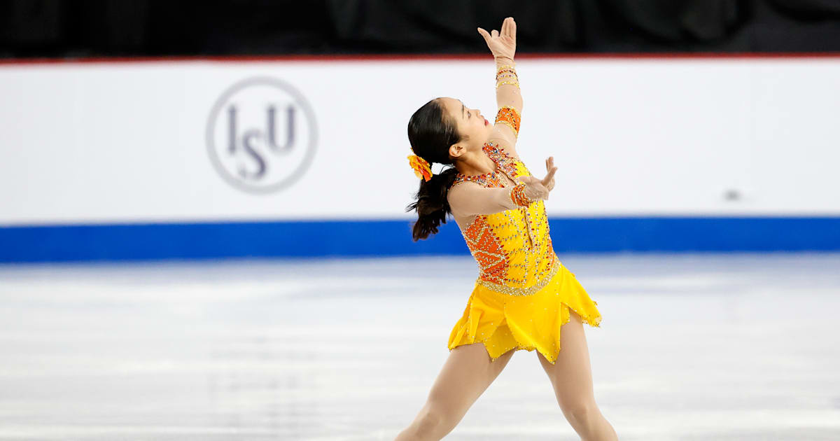 2023 World Junior Figure Skating Championships Shimada Mao takes narrow lead after women's