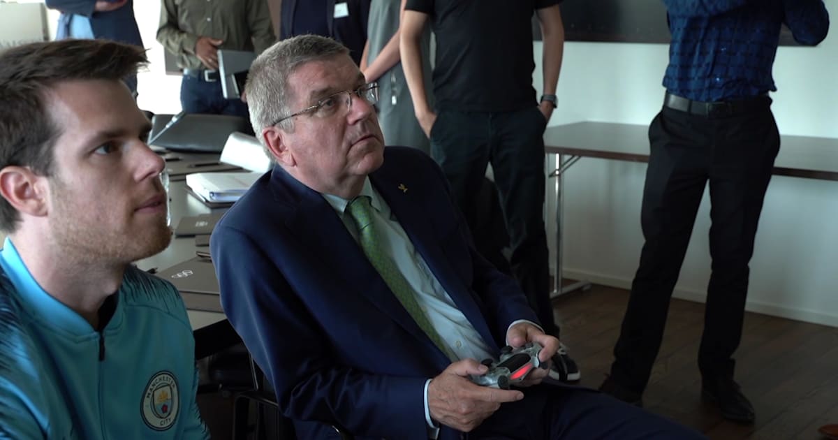 トーマス バッハioc会長 Eスポーツプロゲーマーと会談