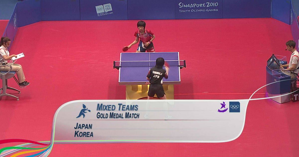 決勝 卓球混合団体 Yogシンガポール10