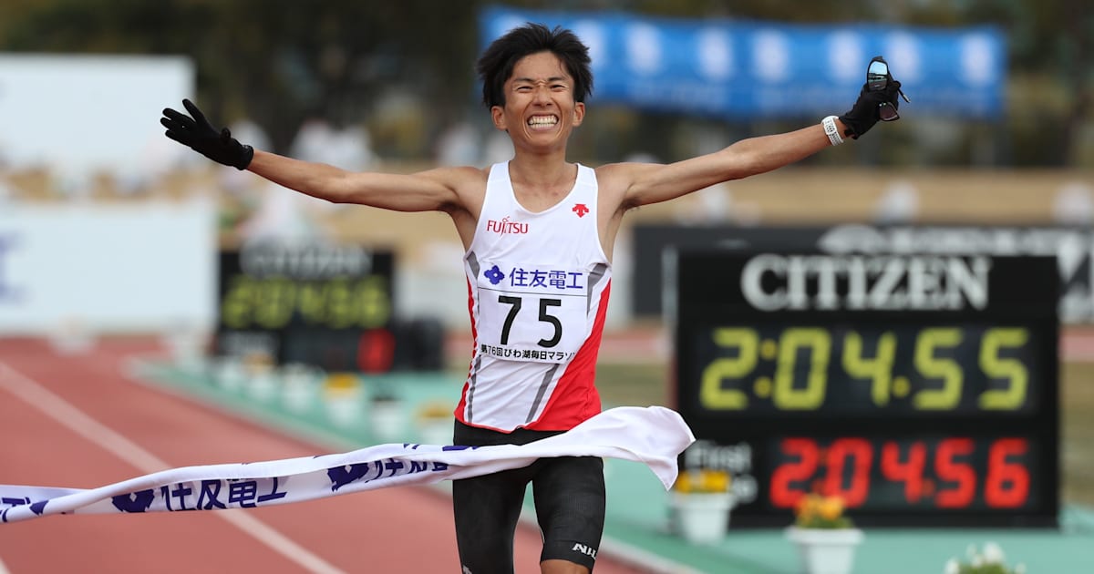 鈴木健吾が2時間4分56秒の日本新記録で優勝 陸上 びわ湖毎日マラソン