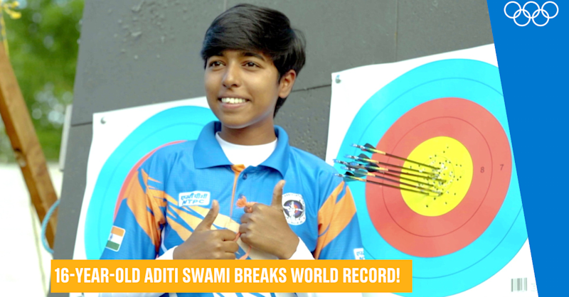 Gopichand Sex Sex Videos - Indian Archer Aditi Swami's record-breaking debut!