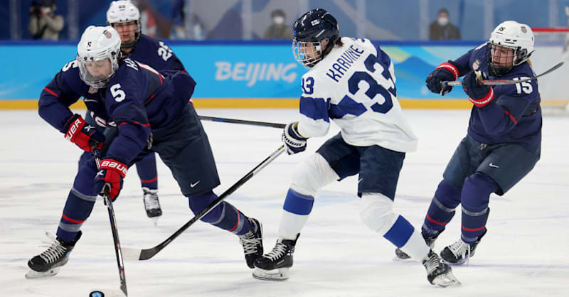 USA FIN 女子準決勝 アイスホッケー 北京2022 リプレイ