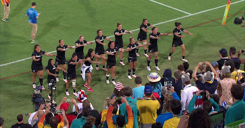 New Zealand Rugby Sevens Team Performs Ceremonial Haka 8120