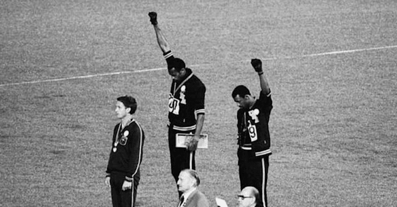 USA duo take stand with Black Power Salute