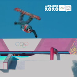 سلوب ستايل في التزلج على الثلوج شارح الرياضة ألعاب الشباب 2020